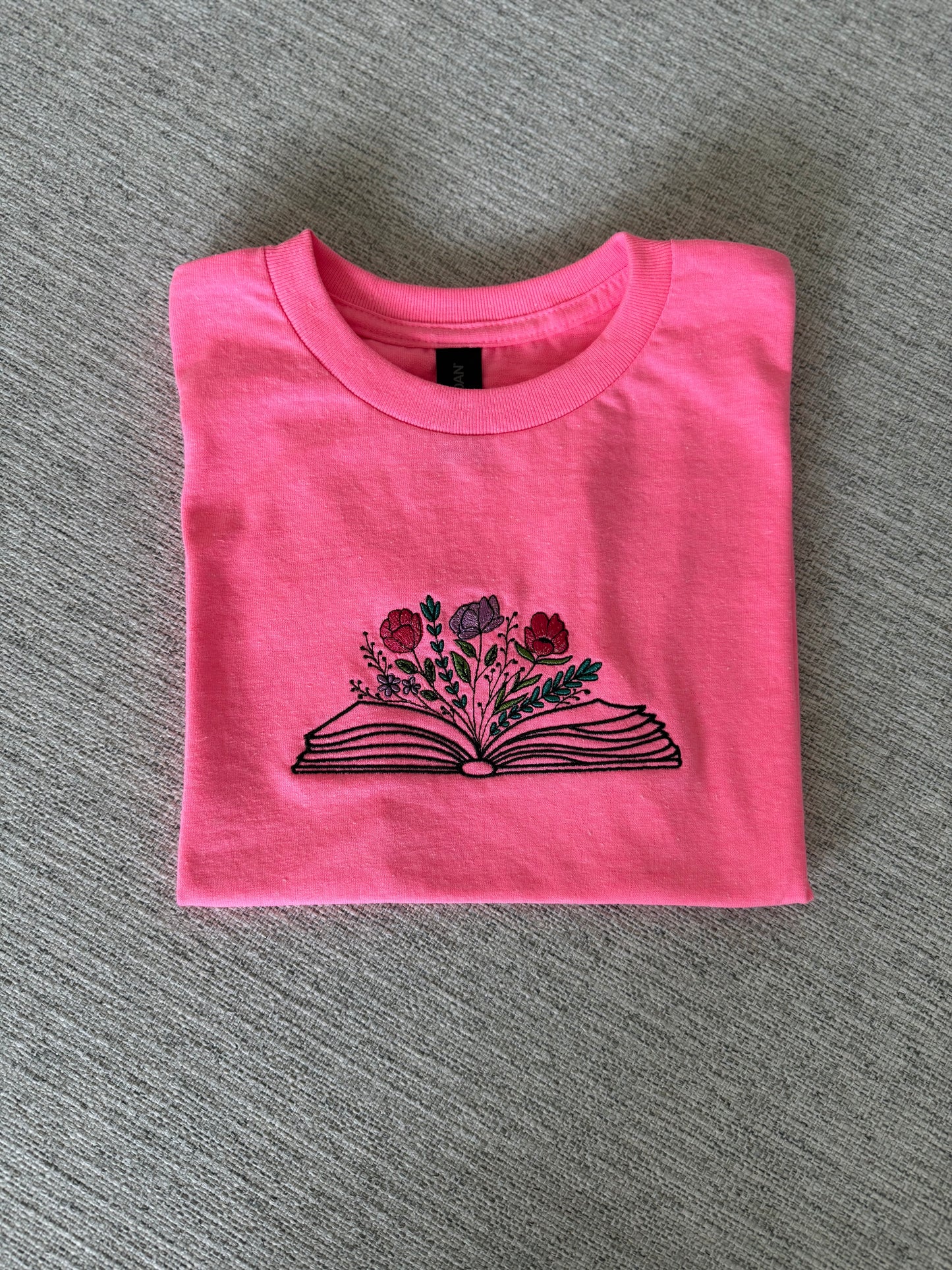 Spring Floral Book T-shirt