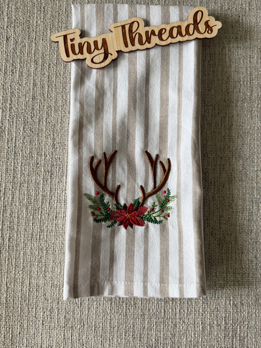 Deer Antler - Decorative Dish Towel