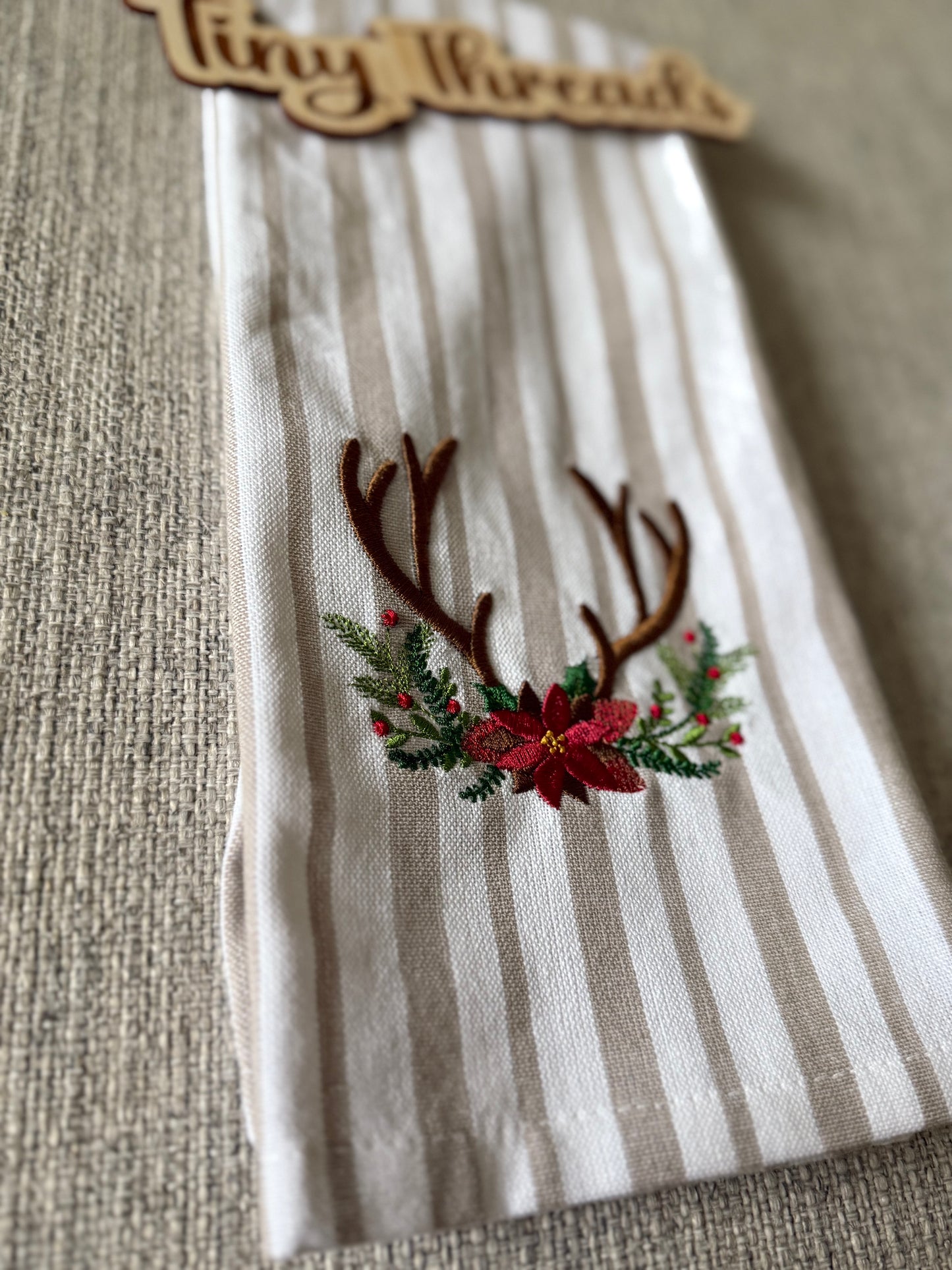 Deer Antler - Decorative Dish Towel