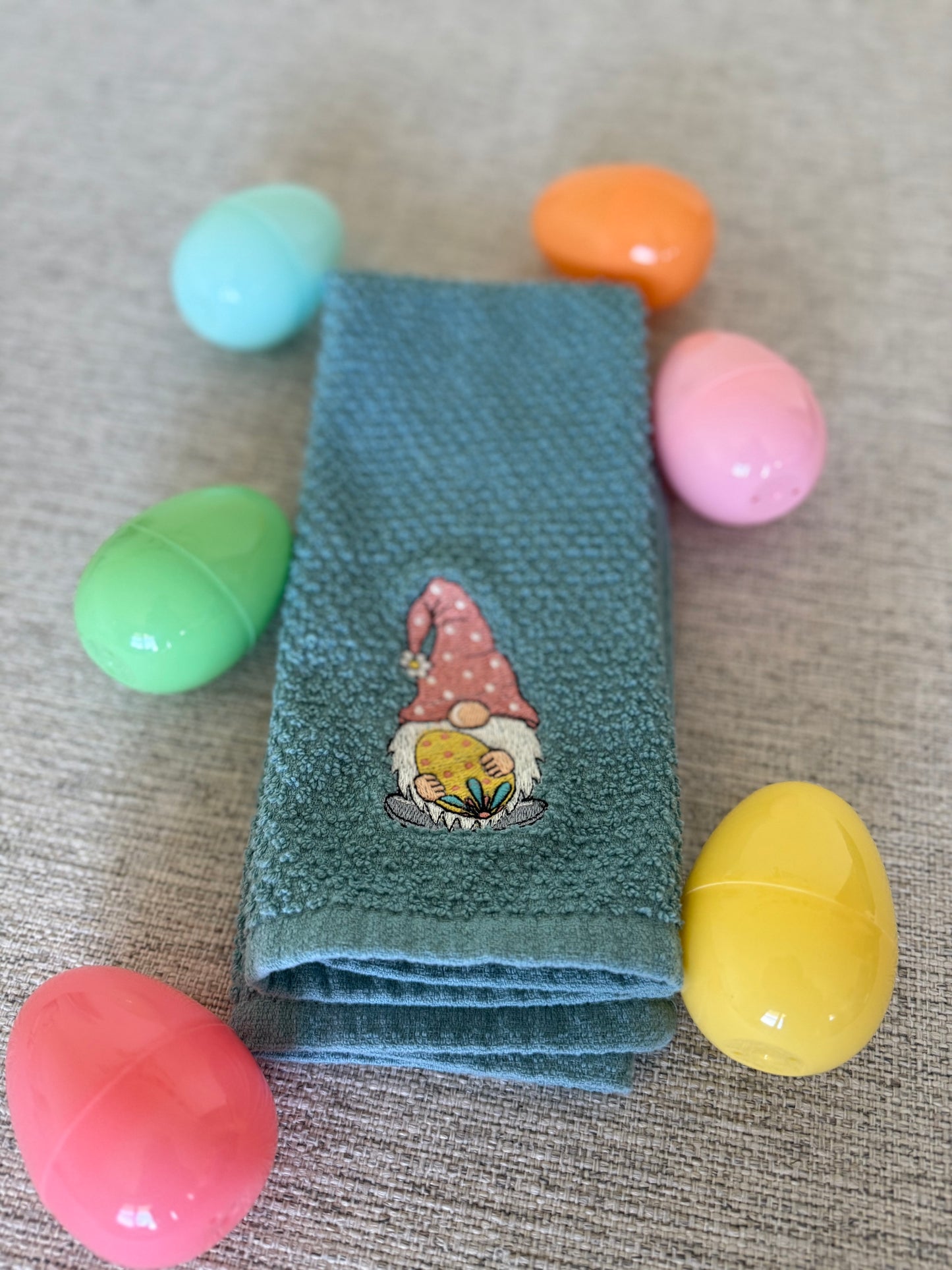 Easter Gnome Dish Towel