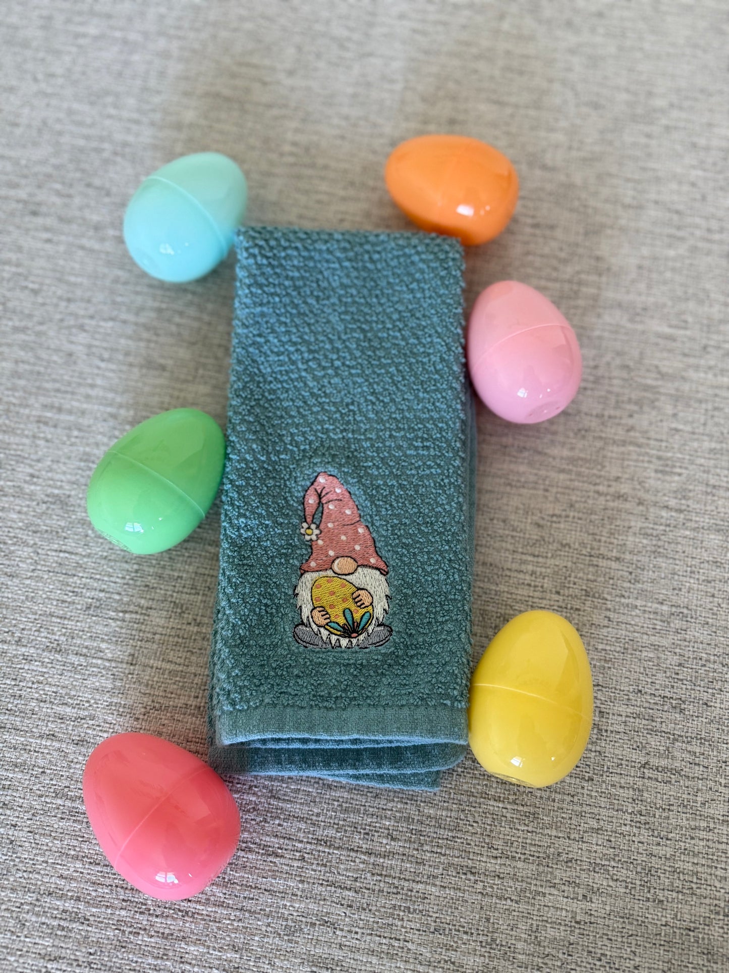 Easter Gnome Dish Towel