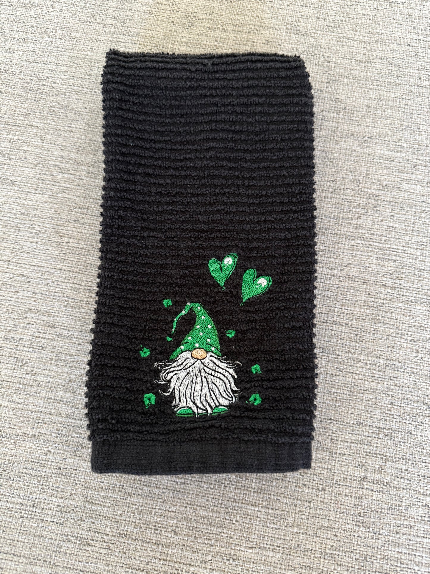 St. Patrick's Day Gnome Dish Towel