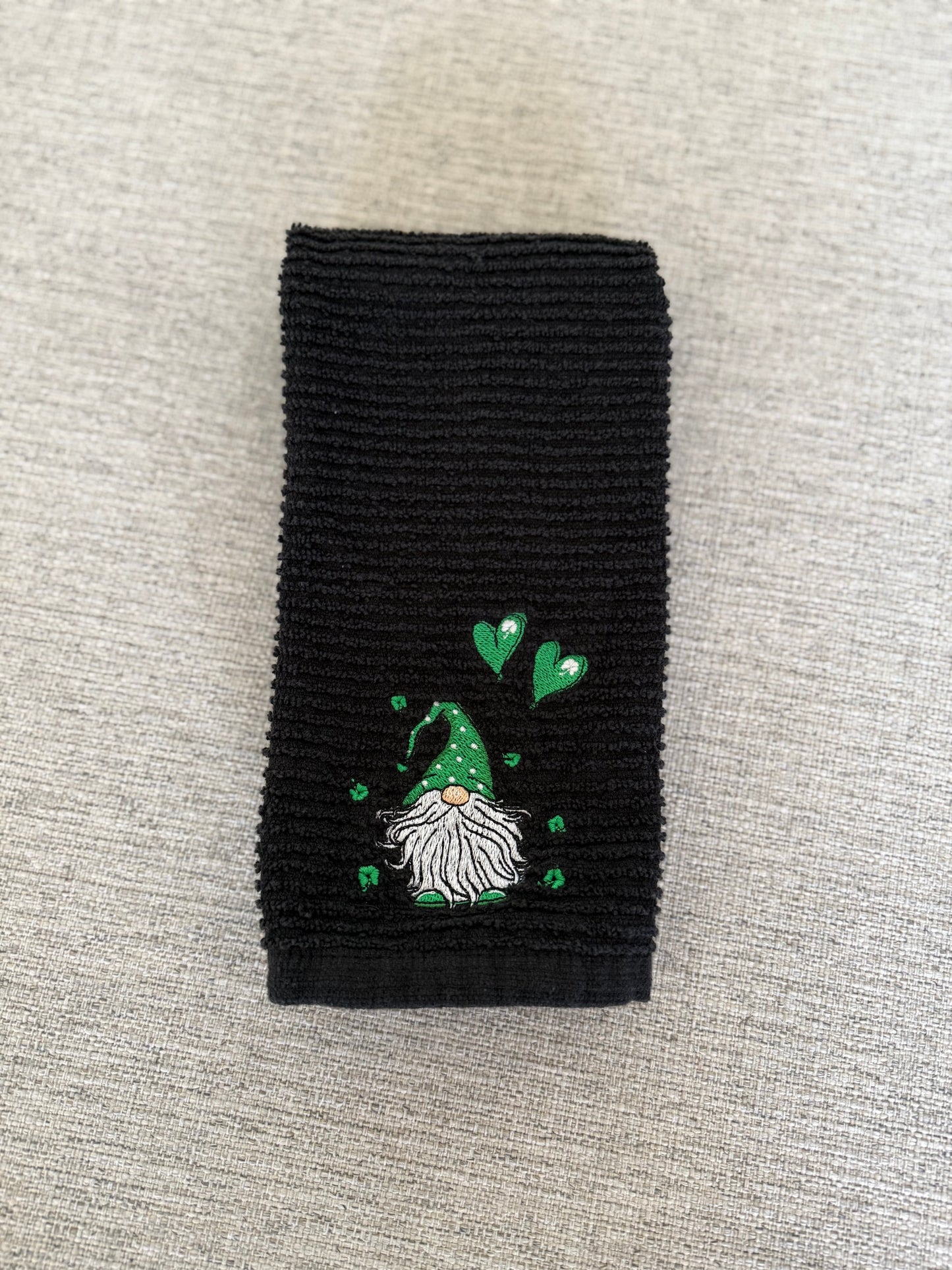 St. Patrick's Day Gnome Dish Towel