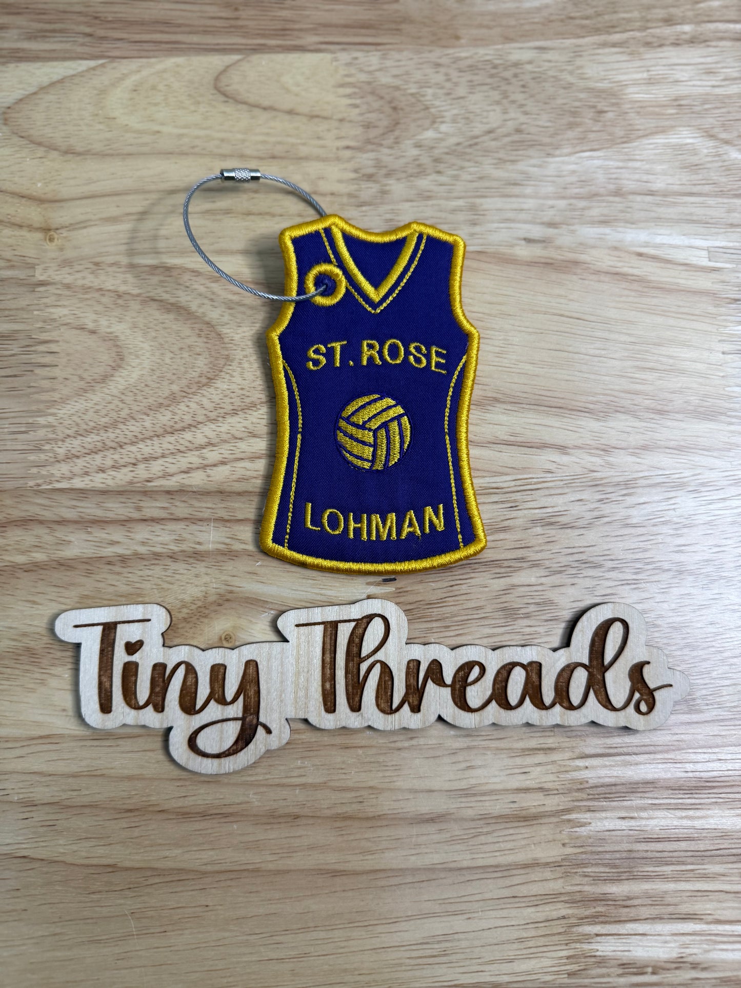 Volleyball Jersey Keychain