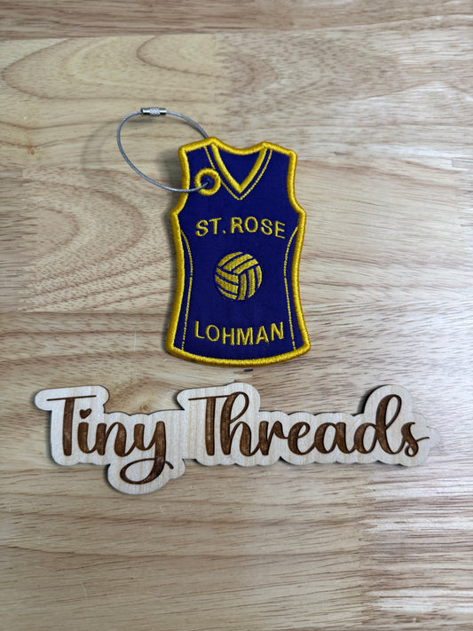 Volleyball Jersey Keychain