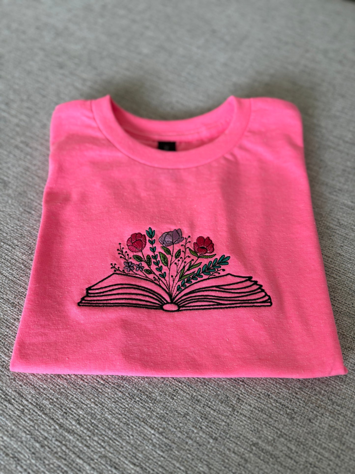 Spring Floral Book T-shirt