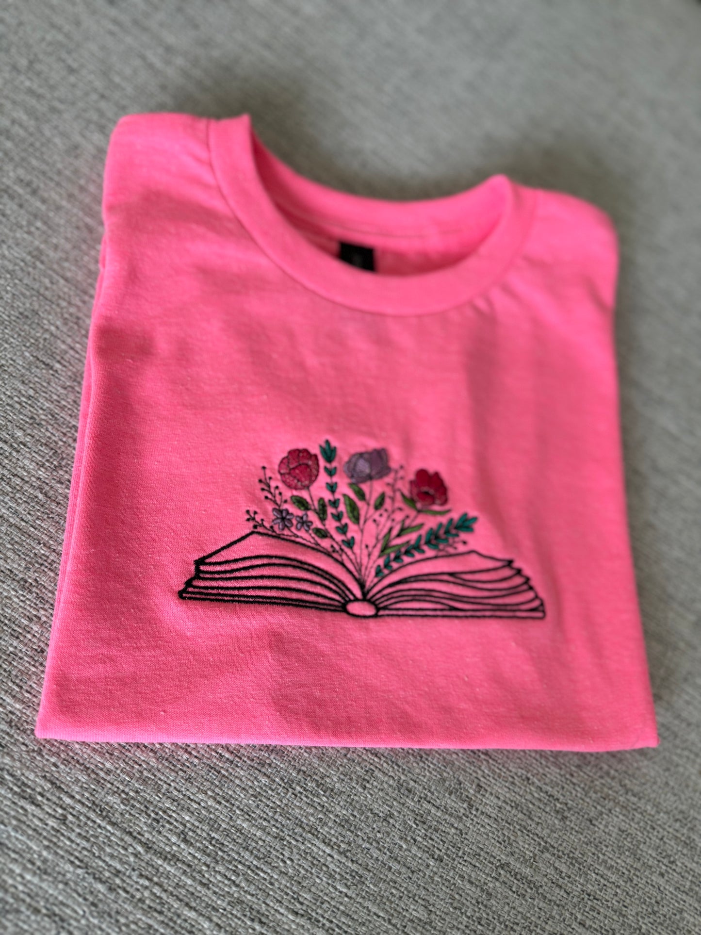 Spring Floral Book T-shirt