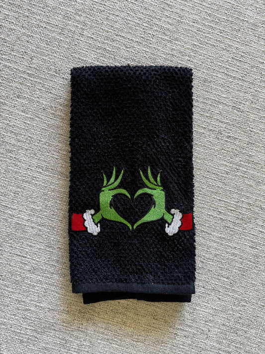 Grinch Hands Decorative Dish Towel