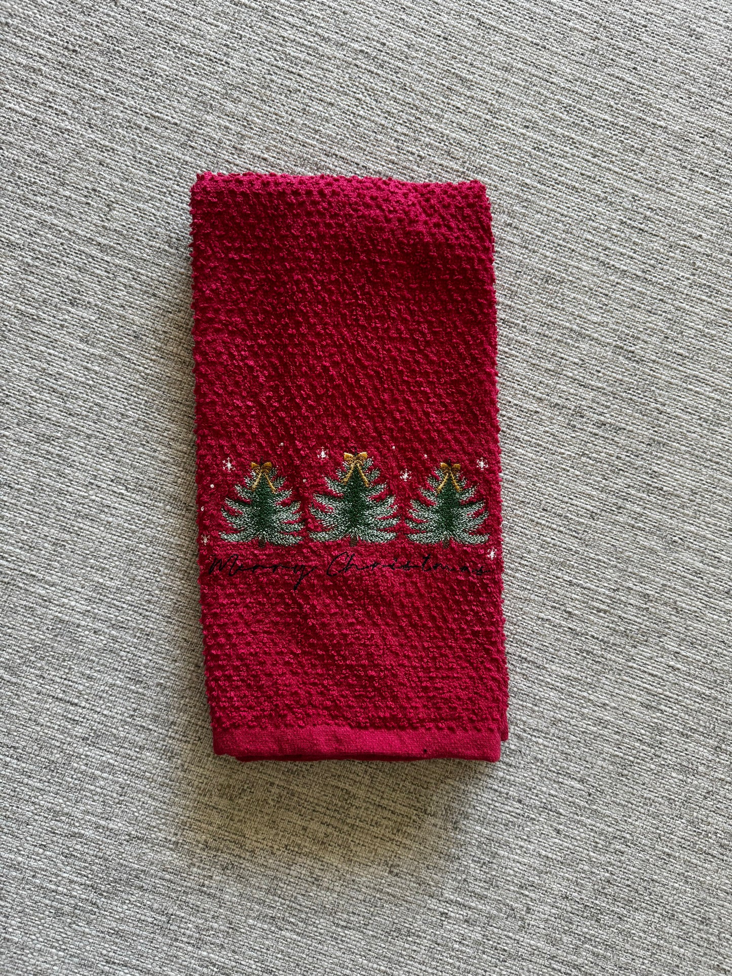 Christmas Trees Decorative Dish Towel
