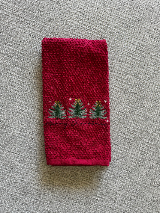 Christmas Trees Decorative Dish Towel