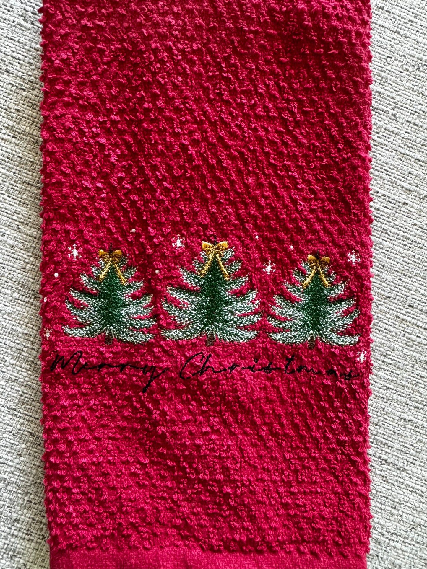 Christmas Trees Decorative Dish Towel